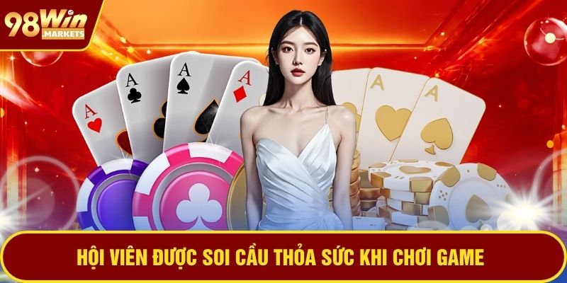 Hội viên được soi cầu thỏa sức khi chơi game