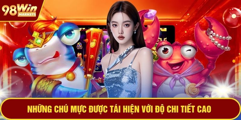 Những chú mực được tái hiện với độ chi tiết cao